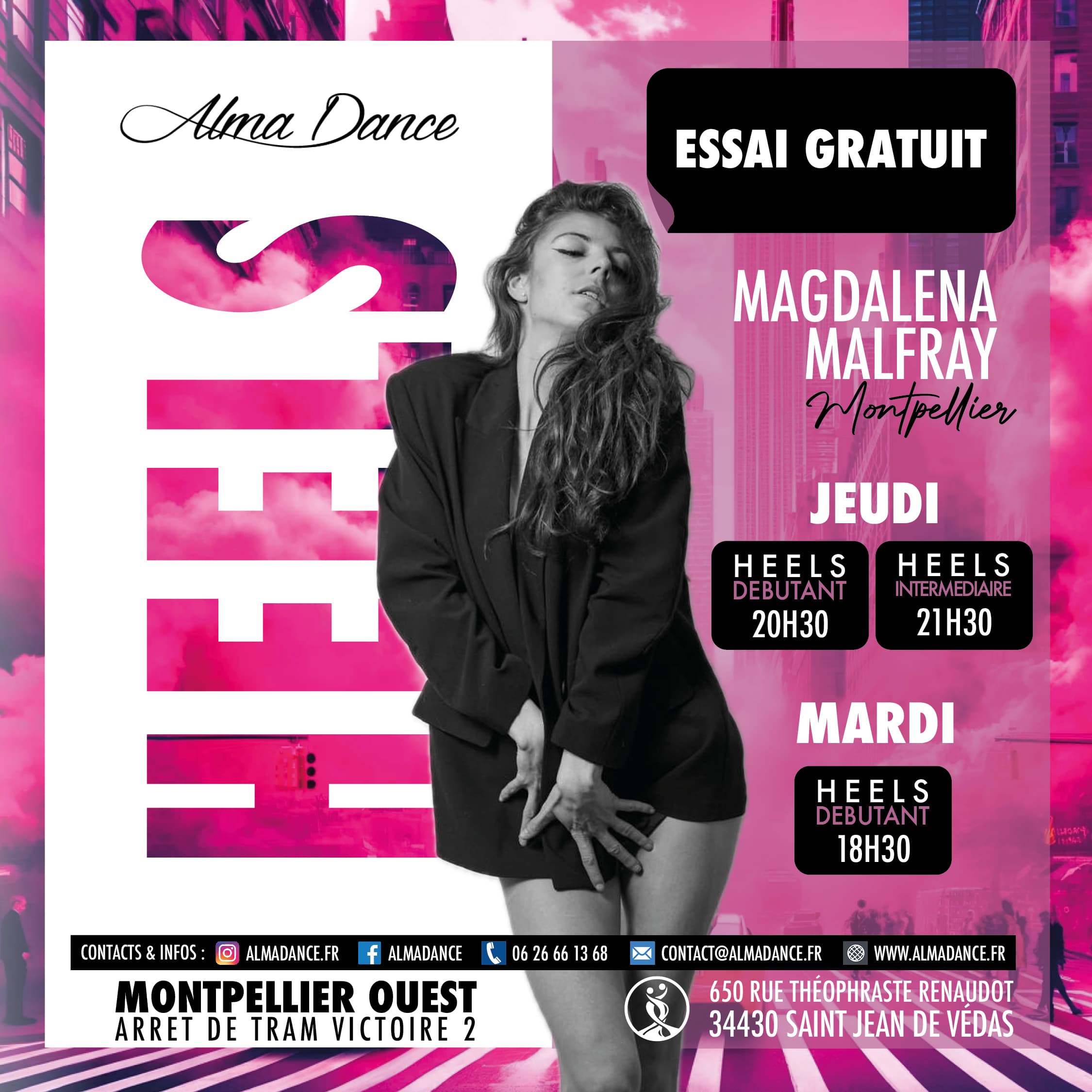 Cours de Heels à Montpellier - Alma Dance école de danse