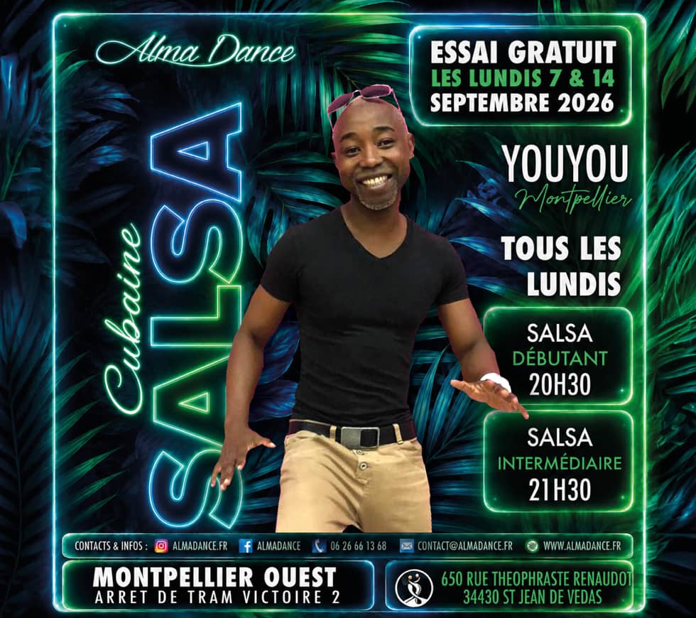 Cours de Salsa à Montpellier - Alma Dance école de danse latine et urbaine